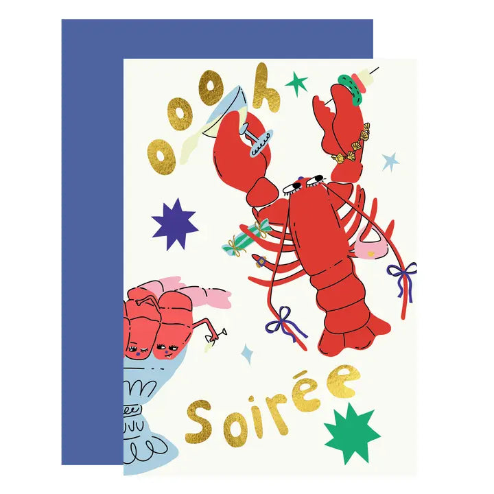 A Christmas Soirée Foiled Card