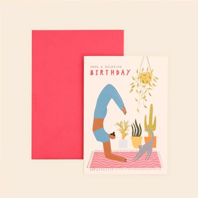 Relaxing Birthday Yoga Card