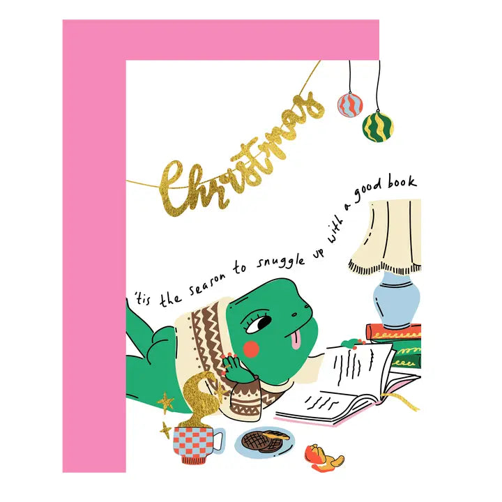 Tis the Season to Snuggle Up Foiled Card
