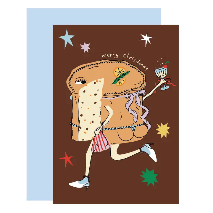 Panettone in Boots Christmas Card