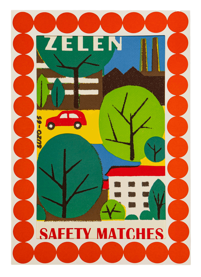 Cityscape Matchbox Print - A3