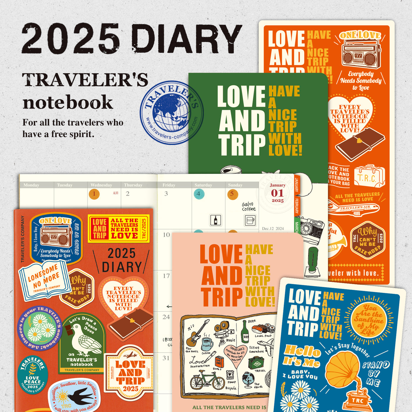 2025 Plastic Sheet Underlay - TRAVELER'S Notebook Insert