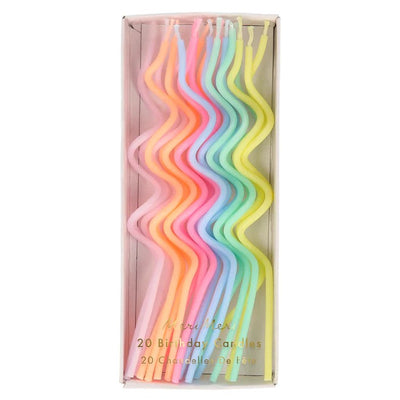 Swirly Birthday Cake Candles