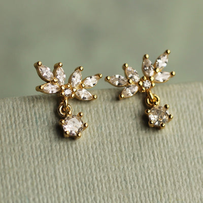 Winged Leaf Earrings