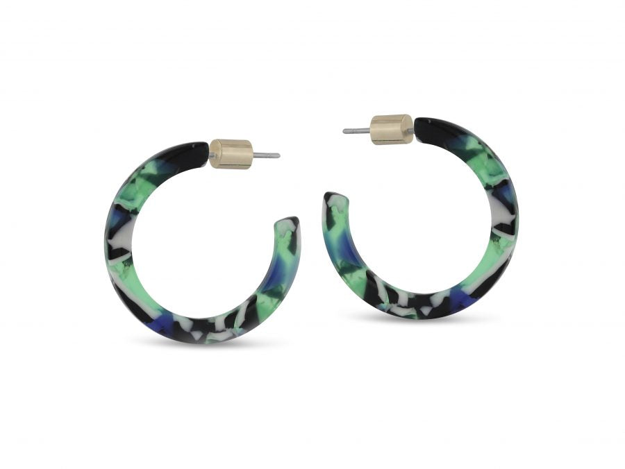 Isla Resin Hoop Earrings