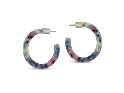 Isla Resin Hoop Earrings