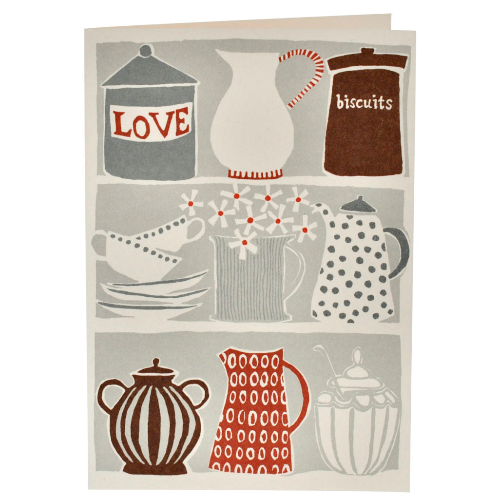 Large Love and Biscuits Greetings Card