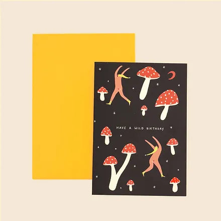 Wild Birthday Mushroom Card