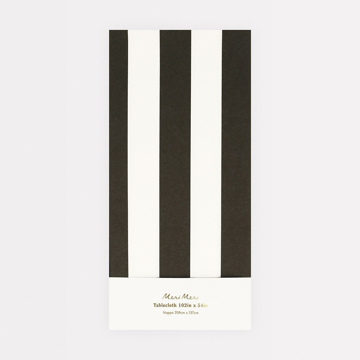 Black Striped Tablecloth