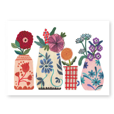 Flowers and Vases Print