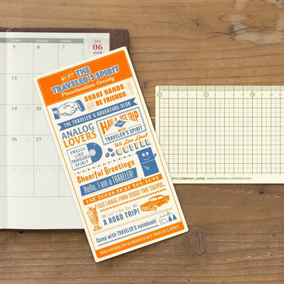 Pre-Order 2026 Plastic Sheet Underlay - TRAVELER'S Notebook Insert