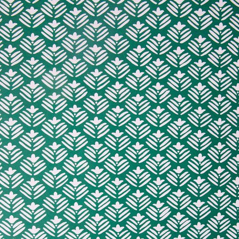 Green Geo Flower Wrapping Paper