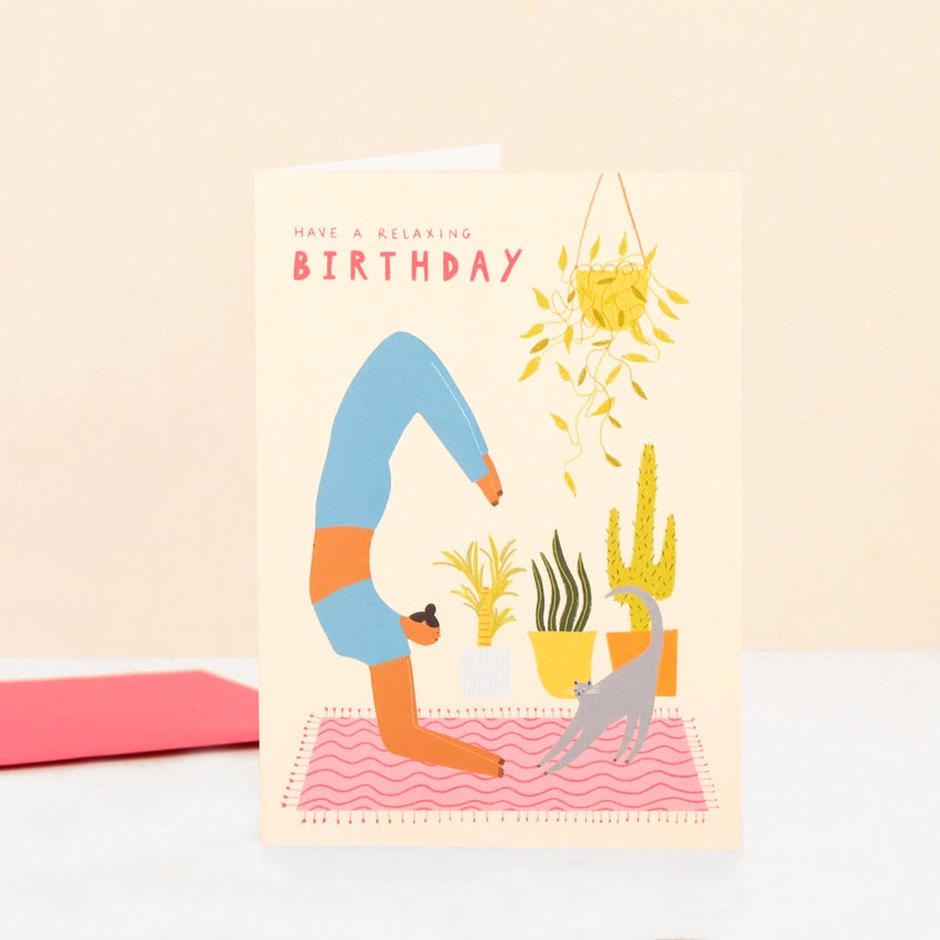 Relaxing Birthday Yoga Card