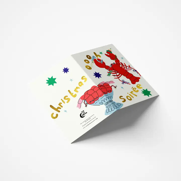 A Christmas Soirée Foiled Card