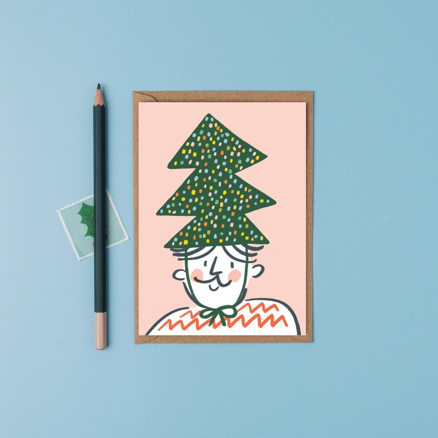 Christmas Tree Hat Card