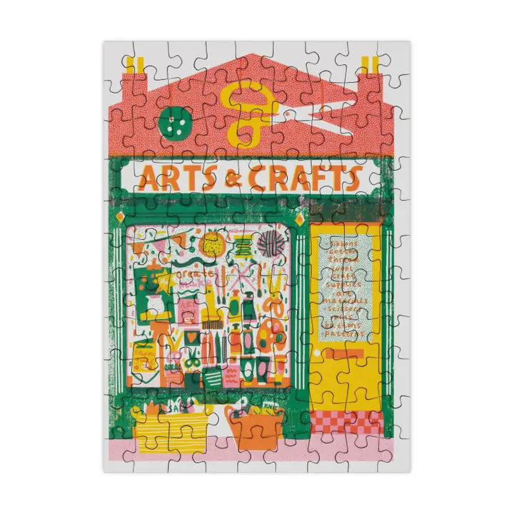 Mini 99 Piece Jigsaw Puzzle - Arts & Craft Shop