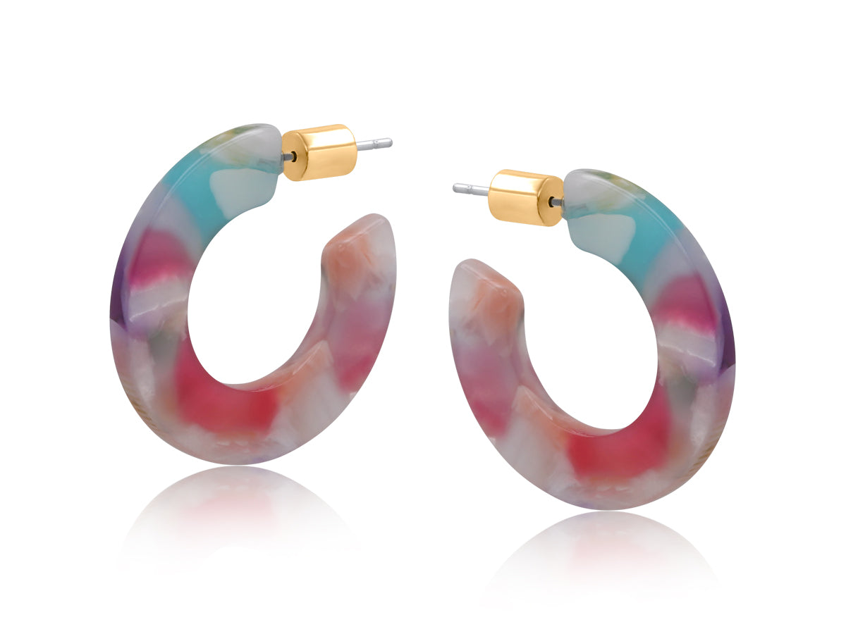Austin Resin Hoop Earrings