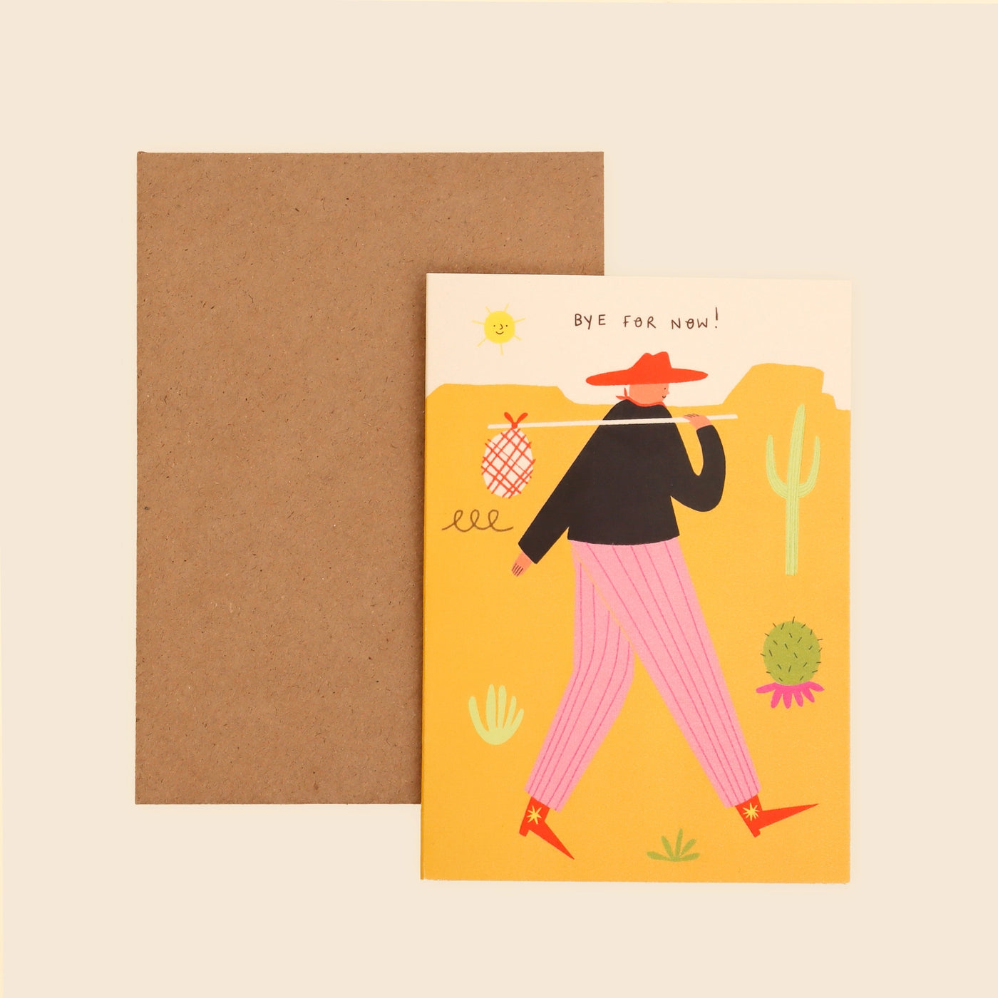 Cowboy Bye For Now Card