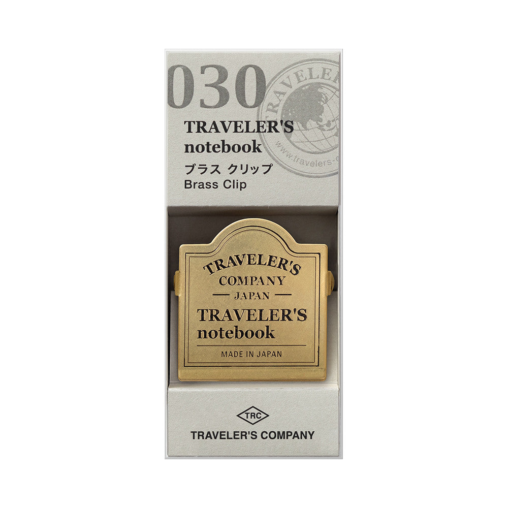 TRAVELER'S Notebook Brass Clip - Logo