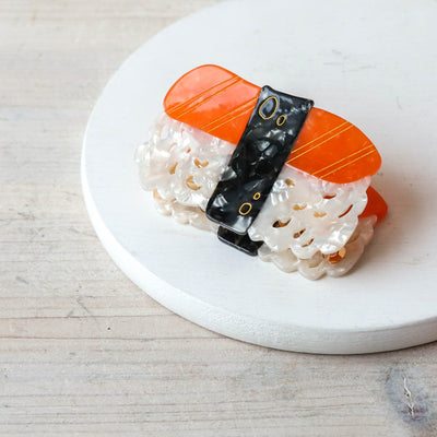 Hand Painted Cellulose Hair Claw - Sushi Hair