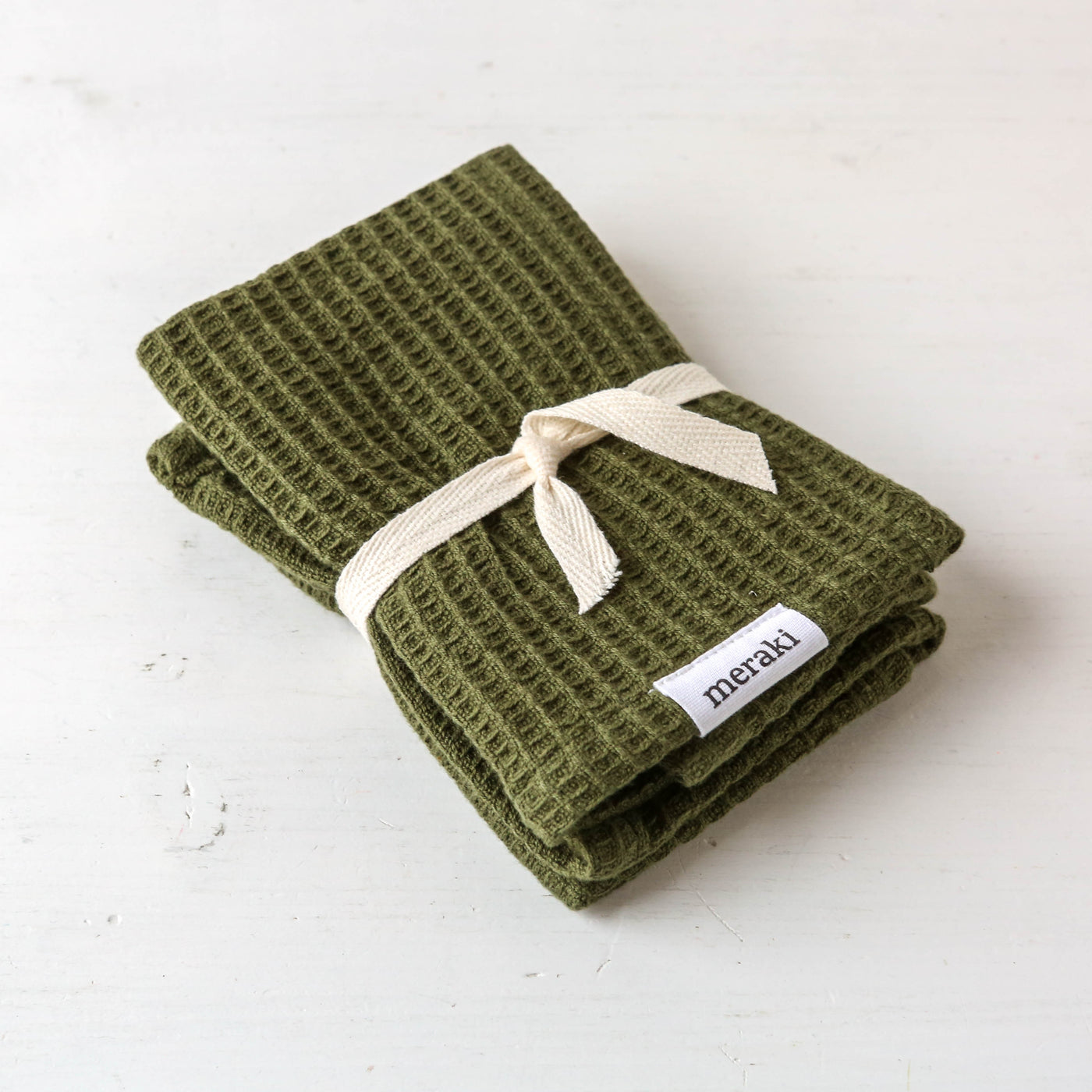 Set of Two Dish Cloths - Green