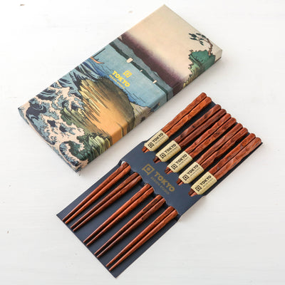 Chopstick Gift Set - Twist Brown