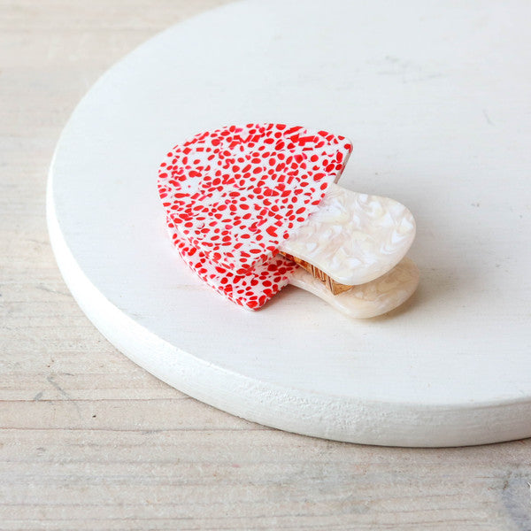 Toadstool Hair Claw Clip