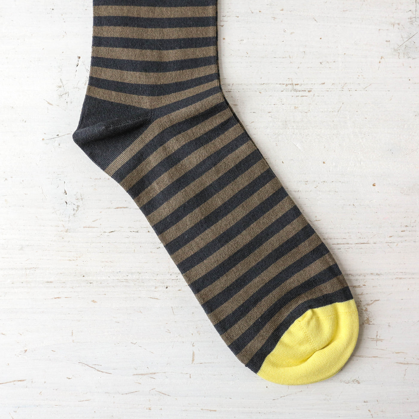 Bonne Maison Socks - Slate Stripe
