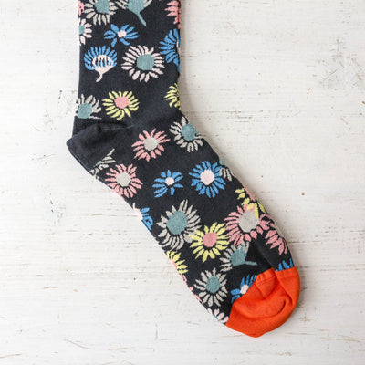 Bonne Maison Socks - Slate Sunflower