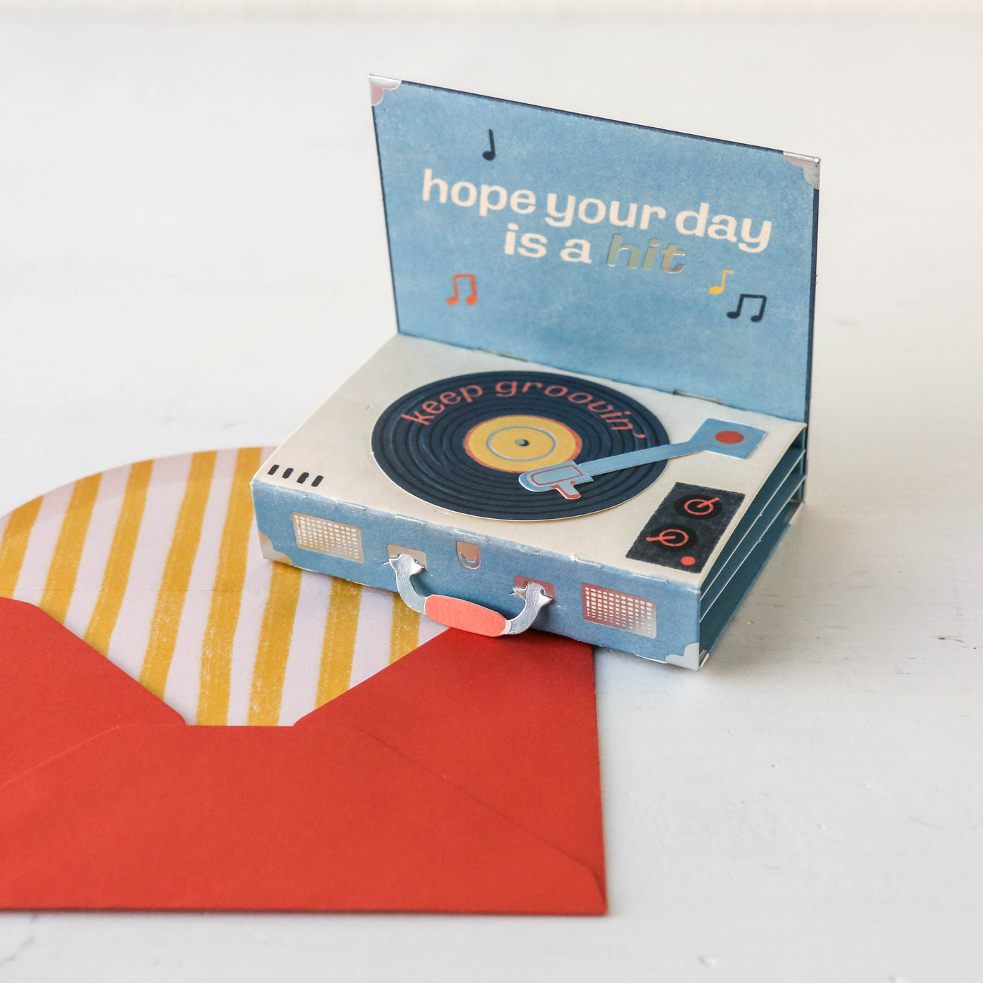 Record Player Pop-Up Card