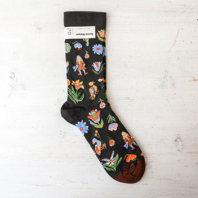 Bonne Maison Socks - Black Tapestry