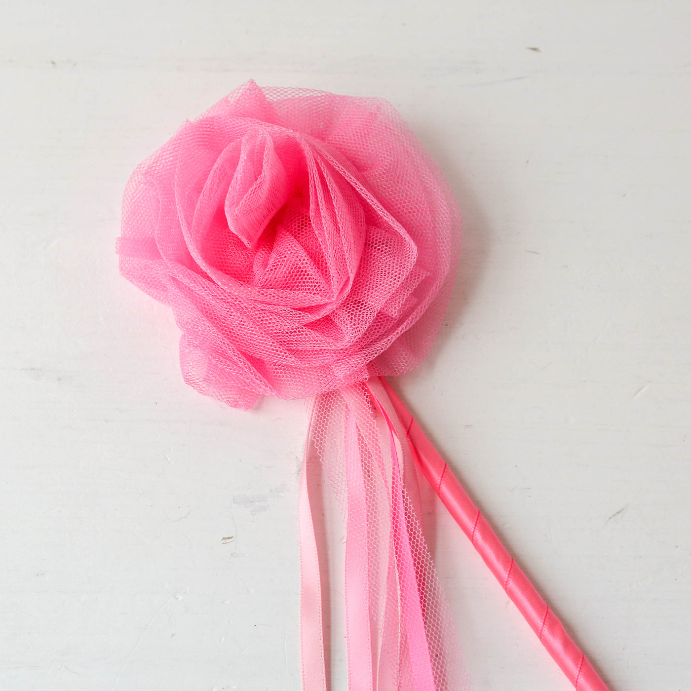 Mimi and Lula - Pink Ruffle Flower Wand