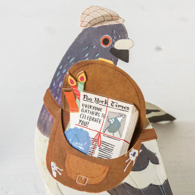 Messenger Pigeon Pop-Up Card