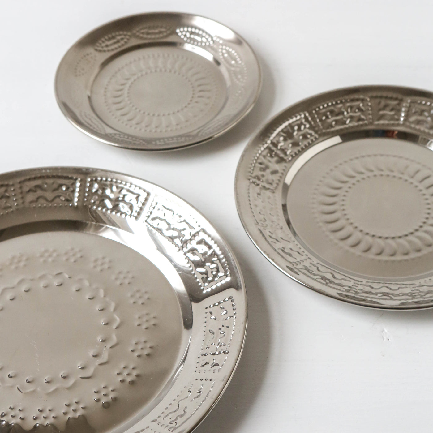 15cm Patterned Pressed Steel Plate