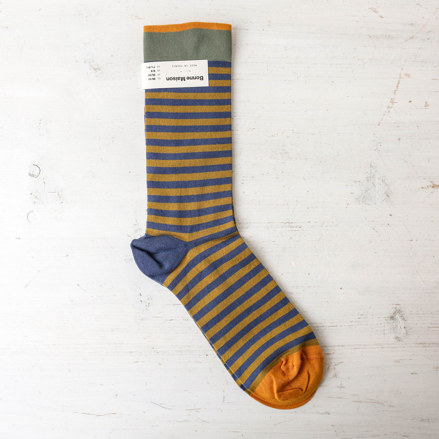 Bonne Maison Socks - Denim Stripe
