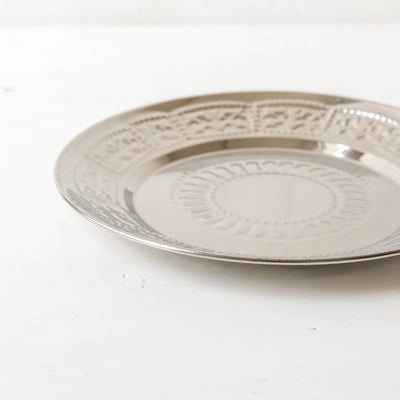 21cm Patterned Pressed Steel Plate