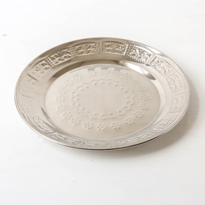 25cm Patterned Pressed Steel Plate