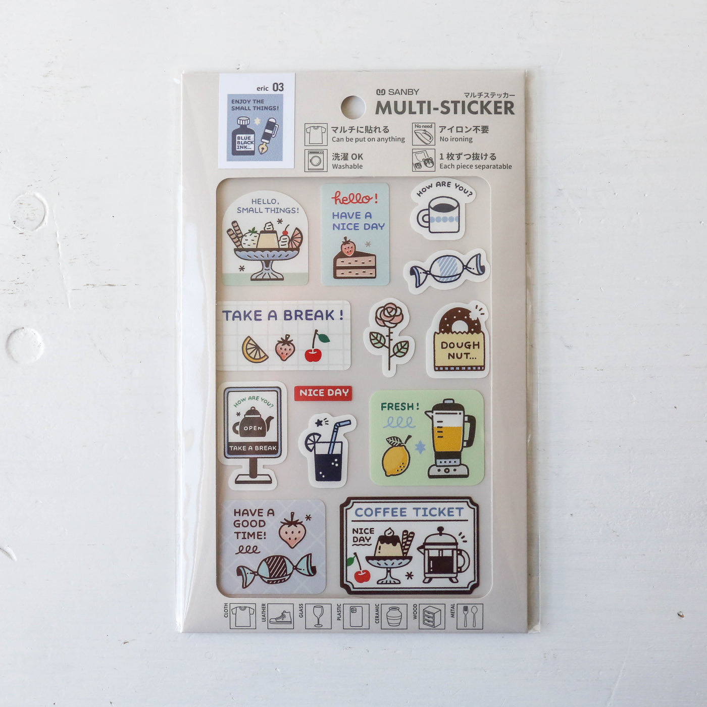 Eric x Sanby Multi-Sticker Set - 03 Tea Time