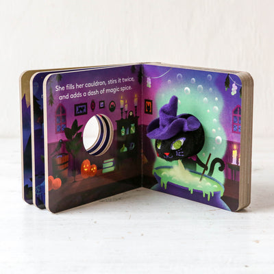 Finger Puppet Board Book - Little Witch Cat