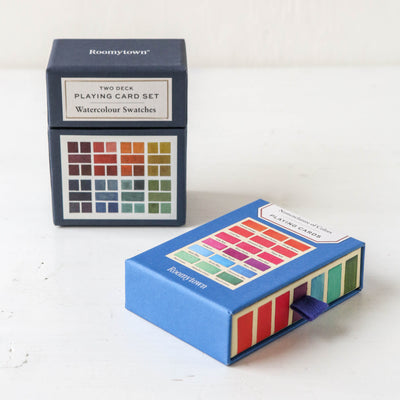 Watercolour Swatches - Set of 2 Playing Cards