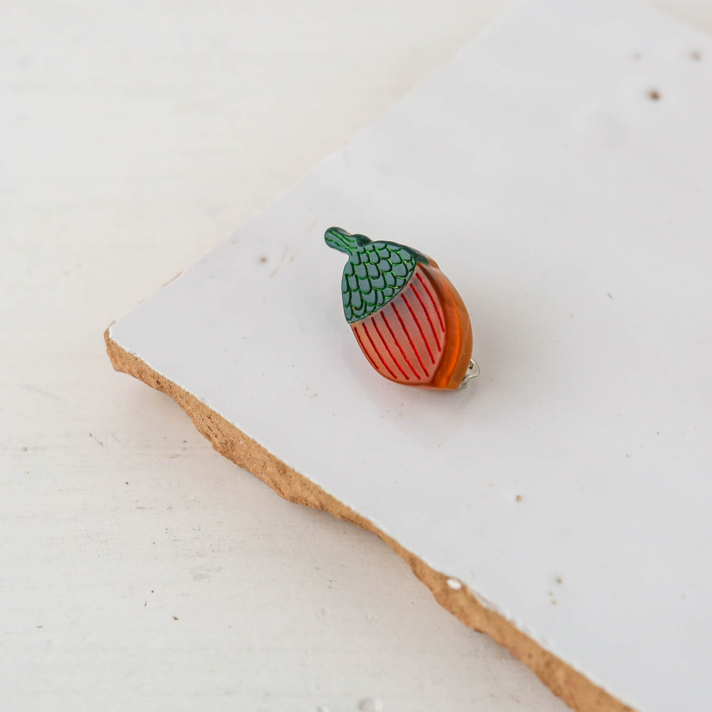 Small Acorn Brooch Resin Brooch