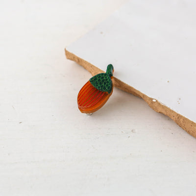 Small Acorn Brooch Resin Brooch