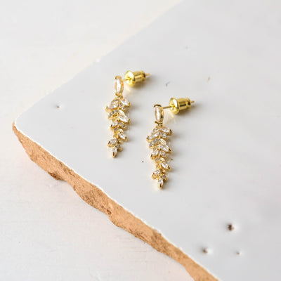 Feather Fern Drop Earrings