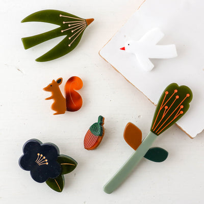 Small Acorn Brooch Resin Brooch