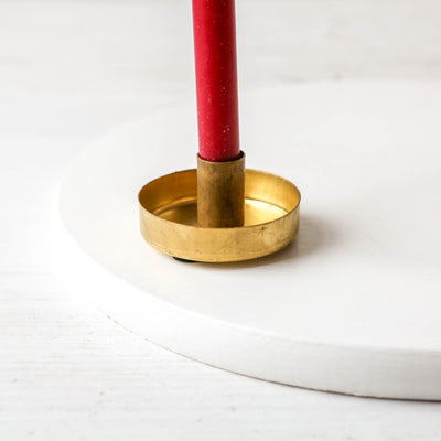 'Gloria' Solid Brass Taper Candle Holder