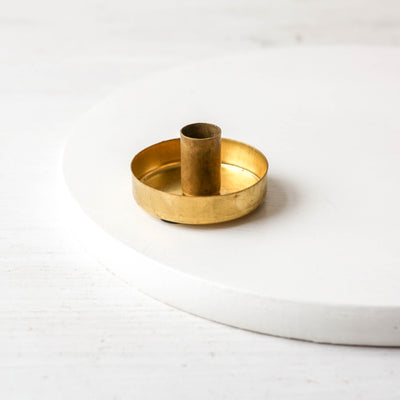 'Gloria' Solid Brass Taper Candle Holder