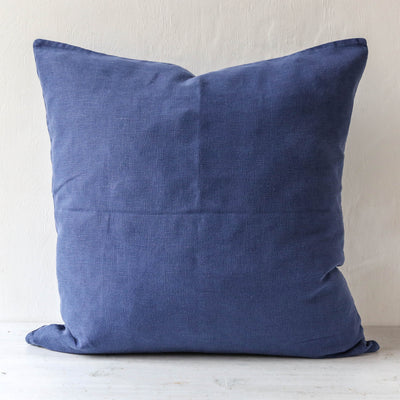 Linen Cushion Cover - Indigo