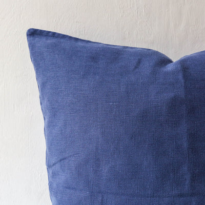 Linen Cushion Cover - Indigo