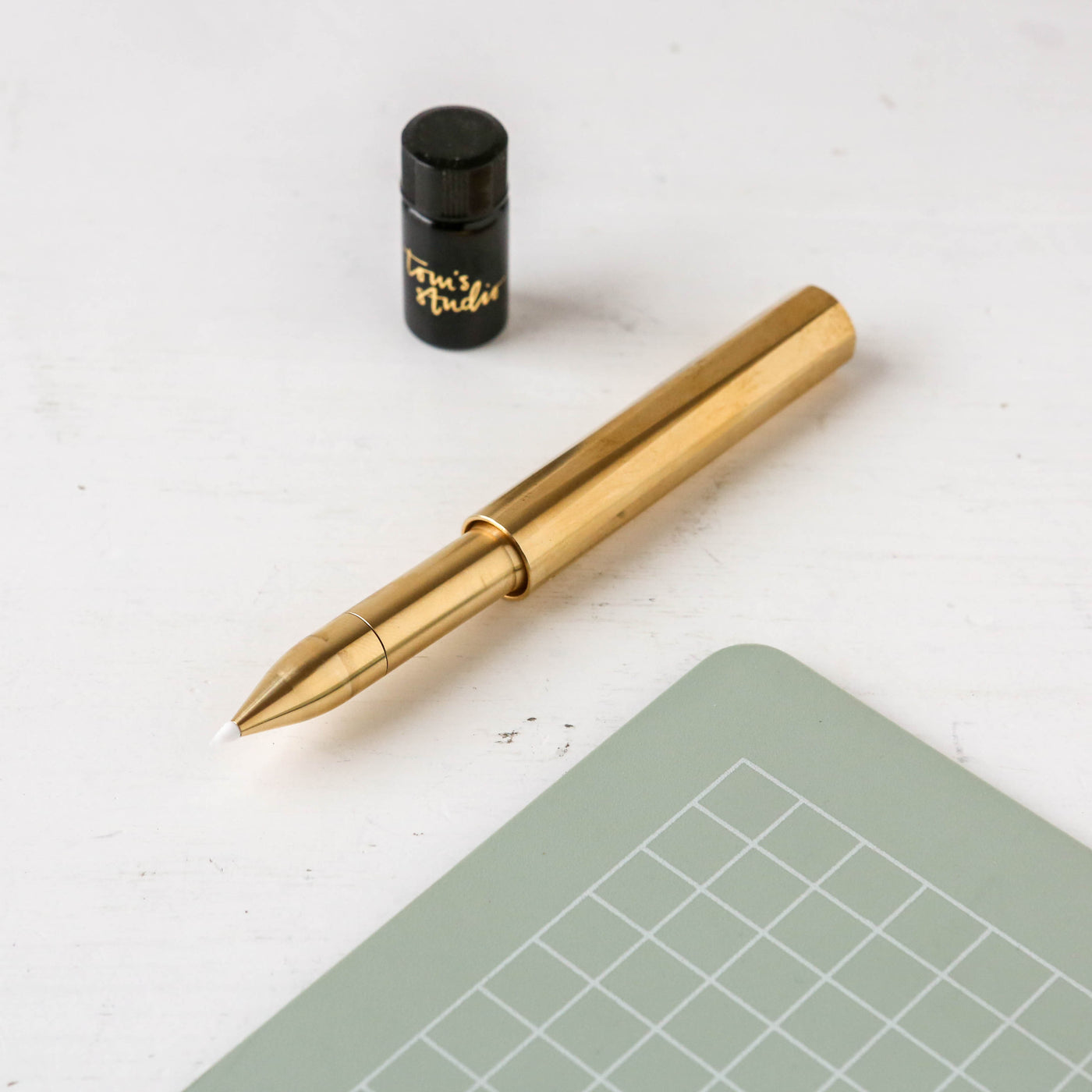 The Wren in Brass - Refillable Writing Pen