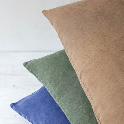 Linen Cushion Cover - Myrtle Green